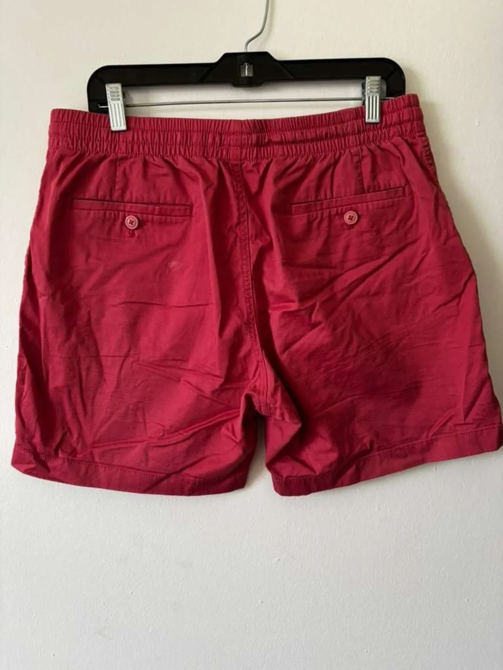 J. Crew Coral Drawstring Swim Shorts with White Tie